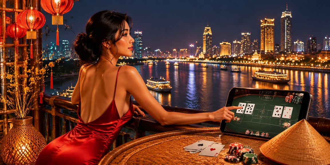 Bàn baccarat nhộn nhịp tại khu vực Đồng bằng sông Cửu Long