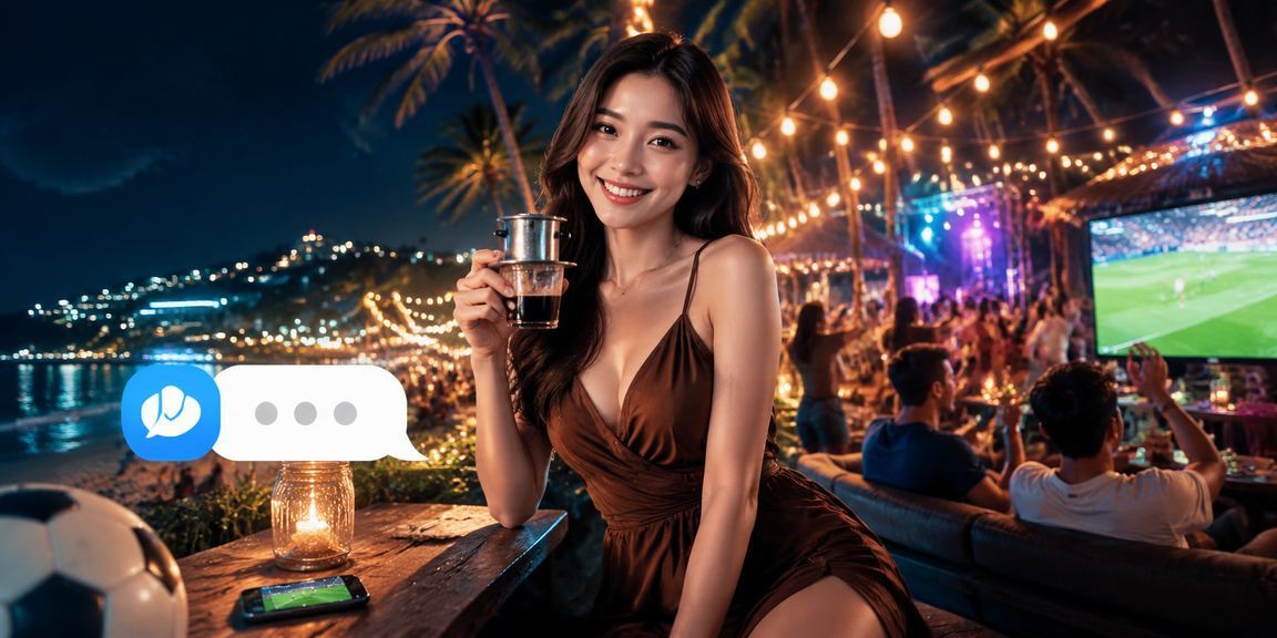 Khung cảnh cá cược thể thao và cà phê tại Phú Quốc